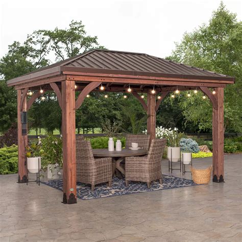 backyard discovery gazebo with electric